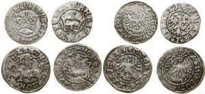 Poland, set of 4 Jagiellonian half-pennies