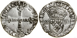 Poland, 1/4 ecu, 1583 C, Saint-Lô