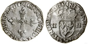 Poland, 1/4 ecu, 1587 9, Rennes
