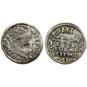 Polska, trojak, 1586, Wilno