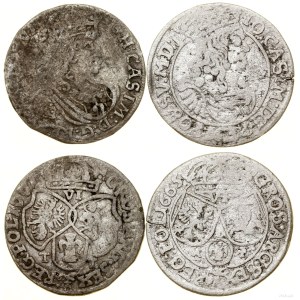 Polska, zestaw 2 x szóstak, 1661(?) TT, 1665 AT, Bydgoszcz