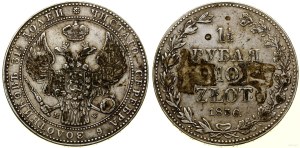 Poland, 10 zlotys = 1 1/2 rubles, 1836 MW, Warsaw