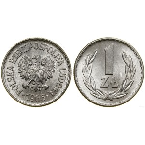 Polsko, 1 zlotý, 1966, Varšava