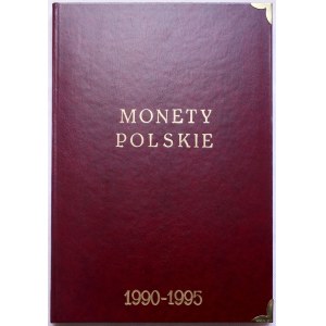 Polska, klaser z monetami polskimi z lat 1990-1995, Warszawa
