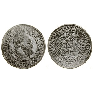 Prusy Książęce (1525-1657), grosz, 1538, Królewiec