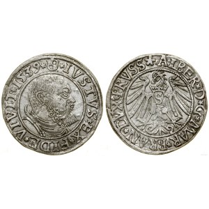 Prusy Książęce (1525-1657), grosz, 1539, Królewiec