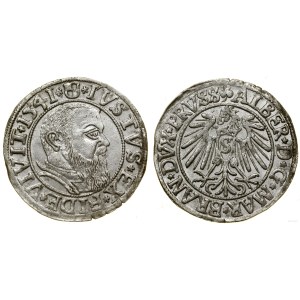 Prusy Książęce (1525-1657), grosz, 1541, Królewiec