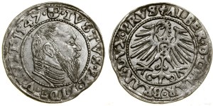 Ducal Prussia (1525-1657), penny, 1547, Königsberg