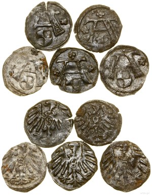 Ducal Prussia (1525-1657), lot 5 x denarius, no date, Königsberg