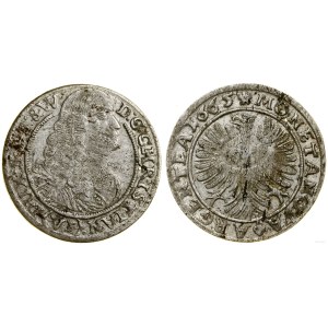 Śląsk, 6 krajcarów, 1665, Brzeg