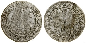 Silesia, 6 krajcars, 1665, Brzeg