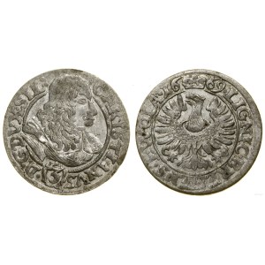Śląsk, 3 krajcary, 1669 CB, Brzeg