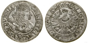 Silesia, 3 krajcary, 1669 CB, Brzeg