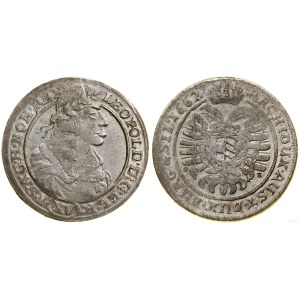 Śląsk, 15 krajcarów, 1662 GH, Wrocław