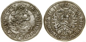 Silesia, 6 krajcars, 1675 SHS, Wrocław