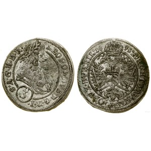 Śląsk, 3 krajcary, 1695 MMW, Wrocław