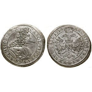 Śląsk, 6 krajcarów, 1714, Wrocław