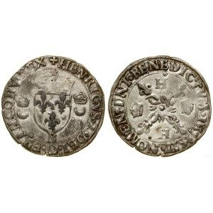 Francja, Douzain aux croissants, 1557 B, Rouen