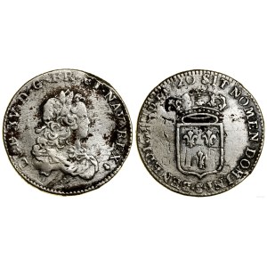 Francja, 1/3 ecu, 1720 S, Reims