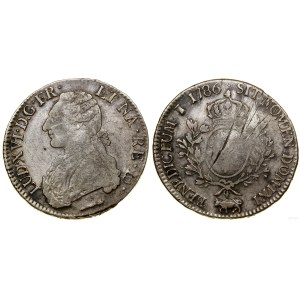 Francja, écu aux lauriers, 1786, Pau