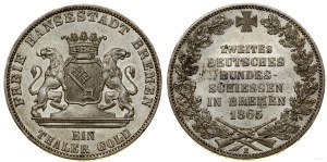 Germany, thaler, 1865 B, Hannover