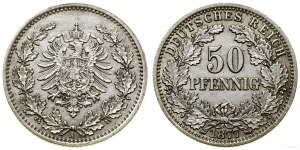 German Empire, 50 fenig, 1877 A, Berlin