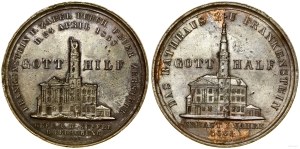 Silesia, medal to commemorate the fire at the town hall in Ząbkowice Śląskie, 1858