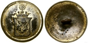 other, coat of arms button, 19th century