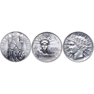 France, 100 francs 1986, 1986, 1990 (3pc).