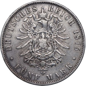 Niemcy, Hesja, Ludwik III 5 marek 1875 H, Darmstadt