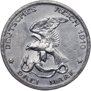 Germany, Prussia, Wilhelm II, 3 marks 1913 Berlin