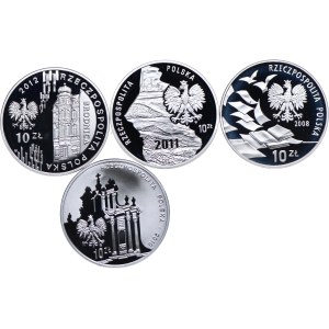 III RP, 10 goldene SLR-Sätze 2008-2012 (4 St.)