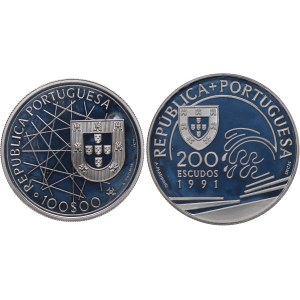 Portugalsko, 100 escudo 1989, 200 escudo 1991 (2ks).