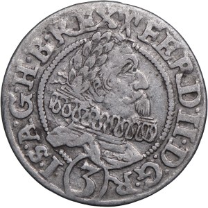 Silesia, Ferdinand II, 3 krajcara 1629 Wrocław