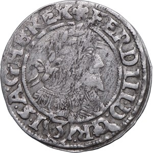 Schlesien, Ferdinand III, 3 krajcara 1651 GH, Wrocław