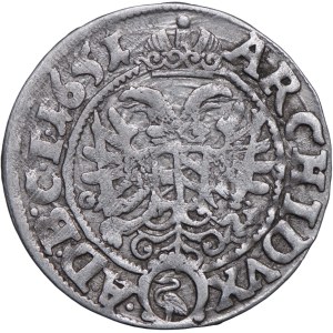 Schlesien, Ferdinand III, 3 krajcara 1651 GH, Wrocław