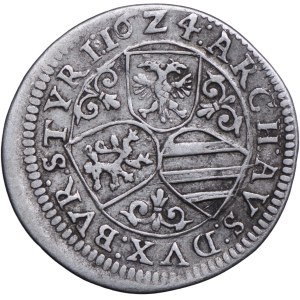 Rakousko, Ferdinand II, 3 krajcars 1624, Graz