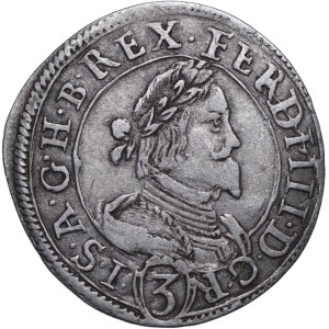 Rakousko, Ferdinand III 3 krajcars 1641, Graz