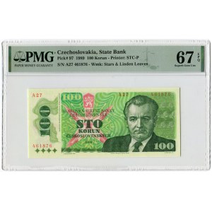 Československo, 100 korún 1989