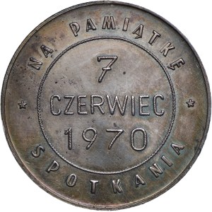 Cieszyn medal Cieszyn Numismatics, to commemorate the meeting 1970, silver
