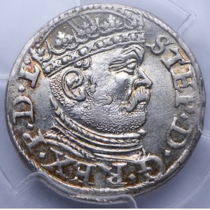 Stefan Batory, trojak 1586 Riga