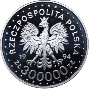 Third Republic, 300,000 zloty 1994 Maximilian Kolbe