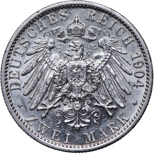 Niemcy, Prusy, Wilhelm II, 2 marki 1904 A, Berlin