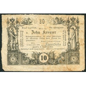 Austria, 10 krajcars 1860