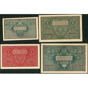 Zestaw marek 1919 1/2-5.000 (9 szt.)
