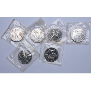 USSR/Russia, set of 1 ruble 1991, Barcelona 1992 Olympics (6pcs).