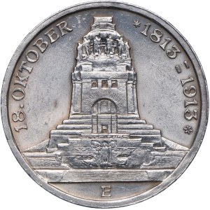 Germany, Saxony, 3 marks 1913 E, Muldenhütten