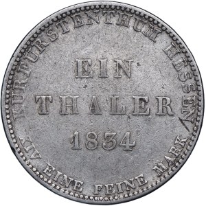 Niemcy, Hesja, Kassel, Wilhelm II i Fryderyk Wilhelm, talar 1834, Kassel