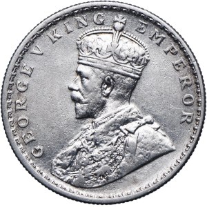 British India, George V, 1 rupee 1916