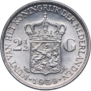 Holandia, Wilhelmina, 2 1/2 guldena 1939